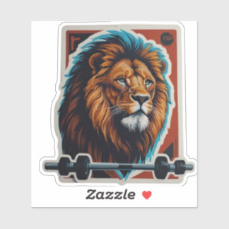 Lion sticker ideaal voor sportliefhebbers