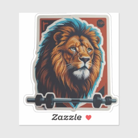 Lion sticker ideaal voor sportliefhebbers (Vel)
