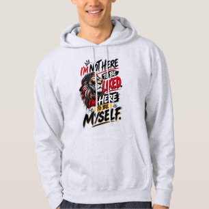 Lion Street Style Wees jezelf Design Hoodie