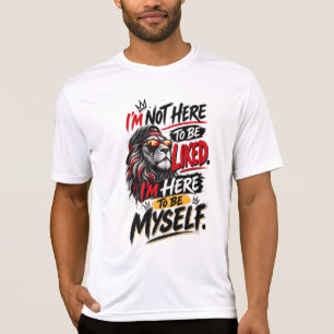 Lion Street Style Wees jezelf Design T-shirt