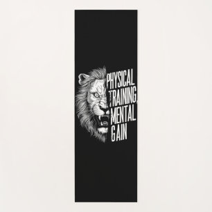 Lion Strength Motivation Fitness Design Yogamat