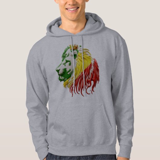 LION STYLE JAMAICAN KING HOODIE (Voorkant)