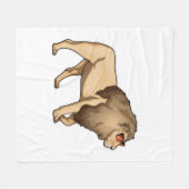 Lion Sunbril Fleece Deken (Voorkant (Horizontaal))