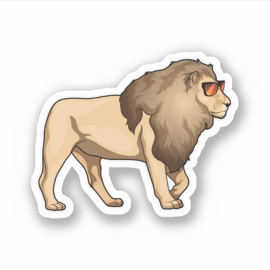 Lion Sunbril Sticker (Voorkant)