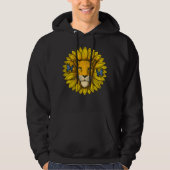 Lion Sunflower Hoodie (Voorkant)