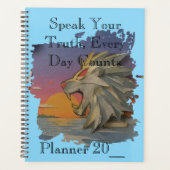 Lion Sunset Planner (Voorkant)