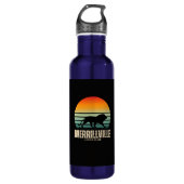 Lion Sunset Waterfles (Voorkant)