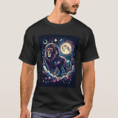 Lion T-Shirt Design Moon T-Shirt Design (Voorkant)