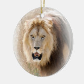 Lion T-Shirt Keramisch Ornament (Links)