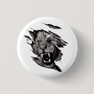 Lion T-Shirt Ronde Button 3,2 Cm