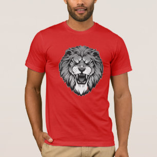 Lion t-Style: Bella+Canvas Jersey T-shirts met kor