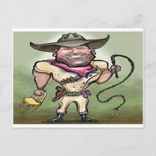 Lion Tamer Briefkaart (Voorkant)