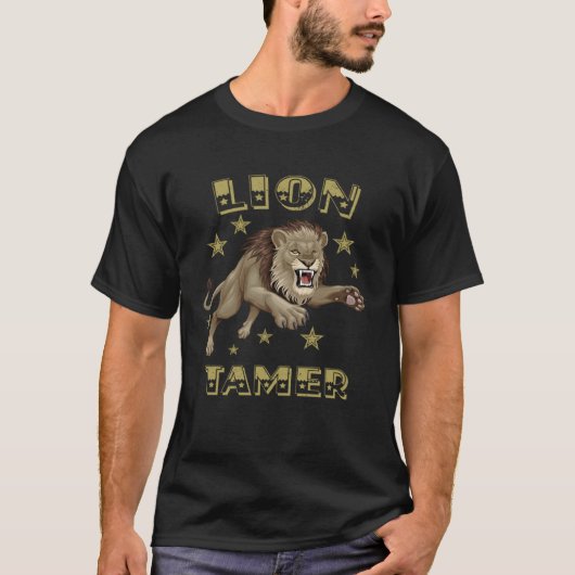 Lion Tamer Carnival Costume Theme Circus Staff Par T-shirt (Voorkant)