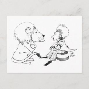 Lion & Tamer Faceoff Briefkaart
