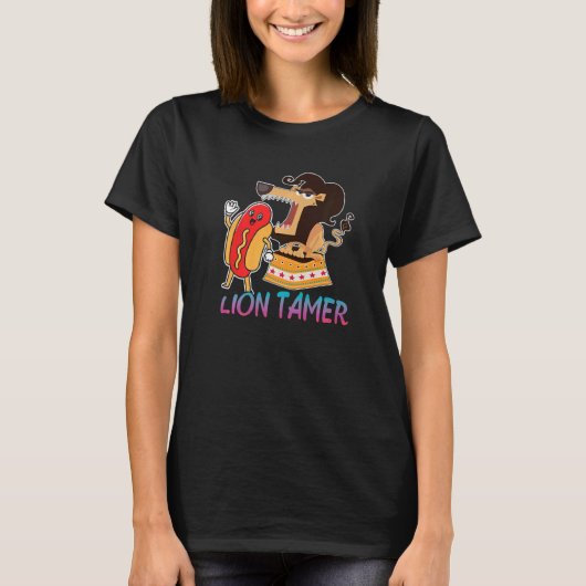 Lion Tamer Hotdog Circus T-shirt (Voorkant)
