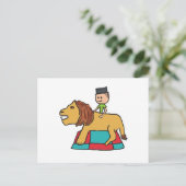 Lion Taming Briefkaart (Staand voorkant)