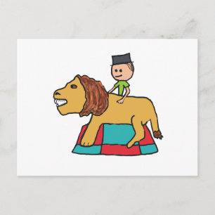 Lion Taming Briefkaart