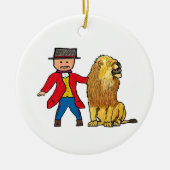 Lion Taming Keramisch Ornament (Voorkant)