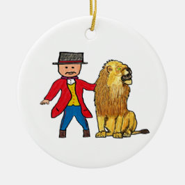 Lion Taming Keramisch Ornament