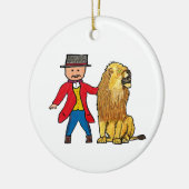 Lion Taming Keramisch Ornament (Links)