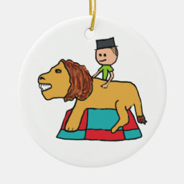 Lion Taming Keramisch Ornament