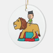 Lion Taming Keramisch Ornament (Links)