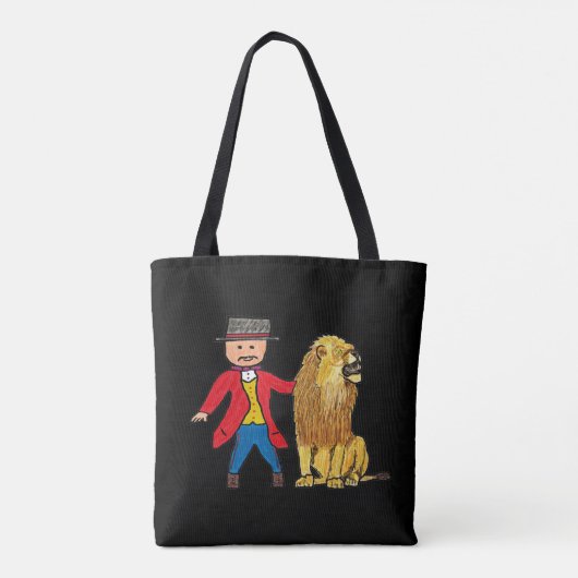 Lion Taming Tote Bag (Achterkant)