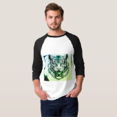 "Lion Tattoo Graphic T-shirt – Bold & Edgy Mannen (Voorkant volledig)