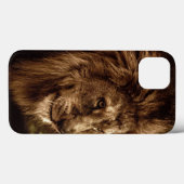 Lion tegen stormachtige hemel Case-Mate iPhone case (Achterkant (horizontaal))
