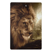 Lion tegen stormachtige hemel mini klembord (Achterkant)