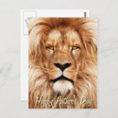 Lion the King foto schilderij Vaderdag Briefkaart (Voorkant / Achterkant)