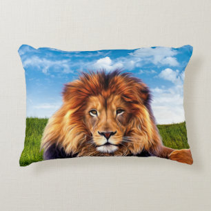 Lion The King of Forest Accent Kussen