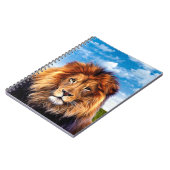 Lion The King of Forest Notitieboek (Linkerzijde)