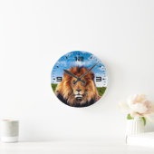 Lion The King of Forest Ronde Klok (Huis)