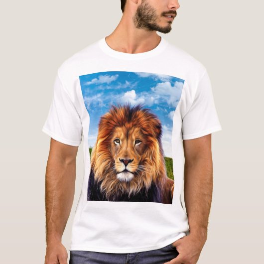 Lion The King of Forest T-shirt (Voorkant)