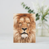 Lion The King Photo Painting Briefkaart (Staand voorkant)