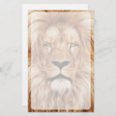 Lion The King Photo Painting Briefpapier (Voorkant / Achterkant)