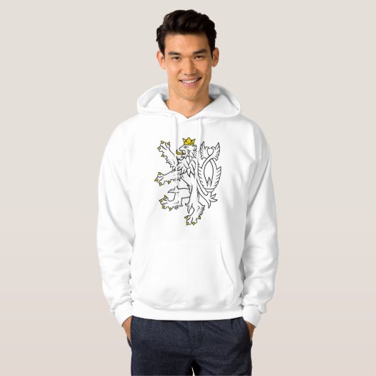 Lion theech Republic, Tsjechië Hoodie (Voorkant volledig)