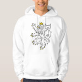 Lion theech Republic, Tsjechië Hoodie (Voorkant)