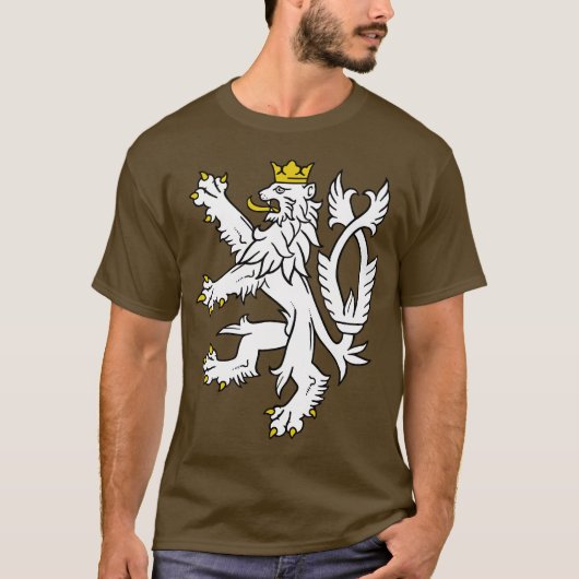 Lion theech Republic, Tsjechië T-shirt (Voorkant)