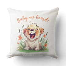 Lion Theme Baby shower Sierkussen