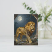 Lion Themed | Keeping in Touch Briefkaart (Staand voorkant)