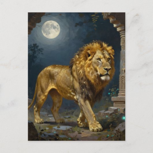 Lion Themed | Keeping in Touch Briefkaart (Voorkant)