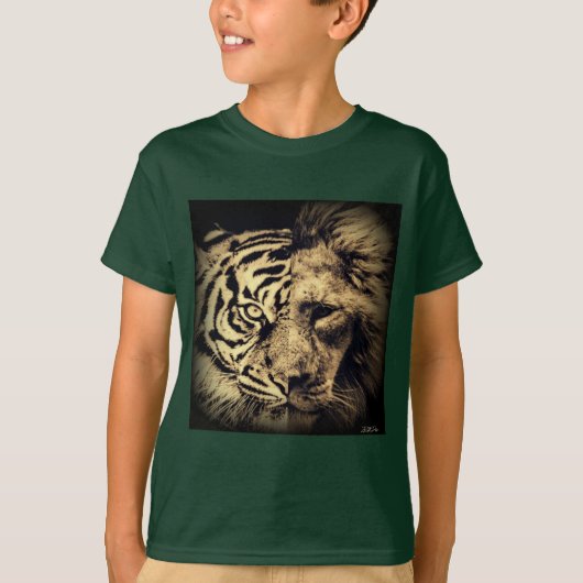 Lion Tiger 2in1 T-Shirt (Voorkant)