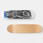 Lion Tiger Cat Crow Girl Silhouette Skateboard (Horizontaal)