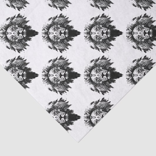 Lion Tissuepapier (Detail)