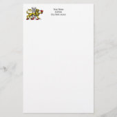 Lion Tower Fleur de Lis Crest Emblem C Briefpapier (Voorkant)