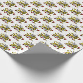 Lion Tower Fleur de Lis Crest Emblem C Cadeaupapier (Hoek)