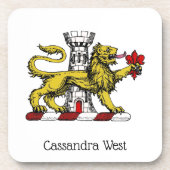 Lion Tower Fleur de Lis Crest Emblem C Onderzetter (Voorkant)