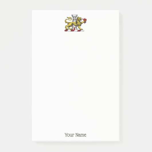 Lion Tower Fleur de Lis Crest Emblem C Post-it® Notes (Voorkant)